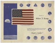 U.S. Flag Flown to the Moon and Carried to the Lunar Surface During the Apollo 17 Mission